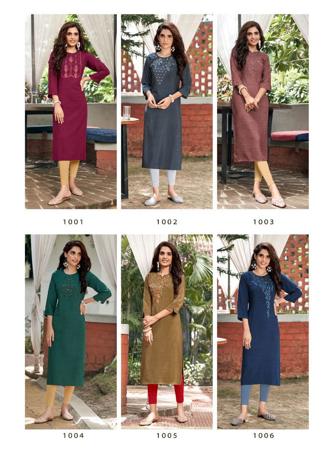 Rose Berry 1 Fancy Rayon Designer Ethnic Wear Latest Kurti Collection